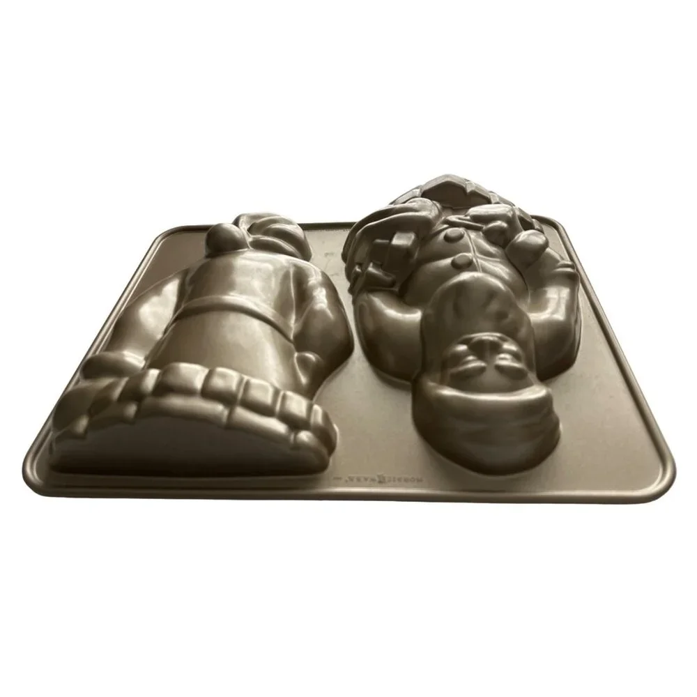 William-Sonoma SANTA CLAUS 3-D Cake Pan Mold Nordic Ware Odin 10 Cup Vintage